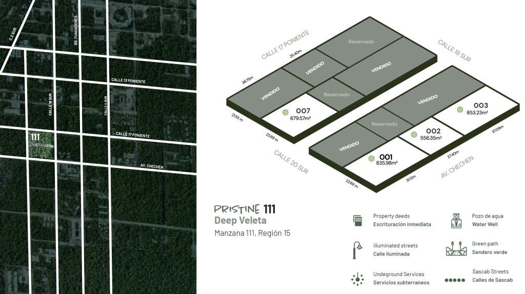 terrenos para construir villa de lujo en tulum. Pristine 111 Tulum